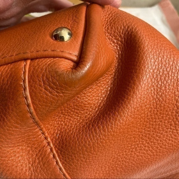 Michael kors authentic orange sienna leather tote bag - Picture 9 of 12